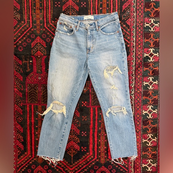 Abercrombie & Fitch Denim - Abercrombie & Fitch Mid Rise Boyfriend Jeans straight leg